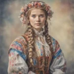 Dekle v narodni noši